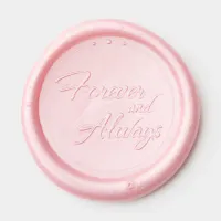 Elegant Script Forever and Always Wedding Wax Seal Sticker