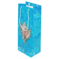 Conch Shell "Beach Life" Wine Gift Bag