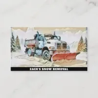 *~* Snow Removal Snow Plowing  Truck AP74 Business Card