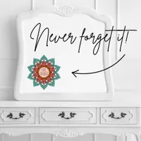 I Am Enough Boho Floral Mandala Window Cling