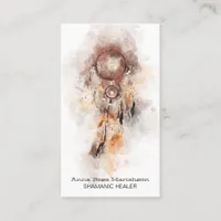 *~* Sacred Shamanic Dream Catcher  - Tribal Shaman Business Card