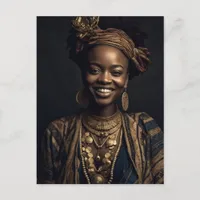 Smiling African Woman Postcard