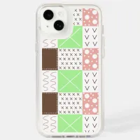 Boho Brown, Burgundy, Green and Mauve Whimsical Speck iPhone 14 Plus Case