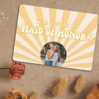 Your Own Photo! Sun Maid of Honor Proposal Card
