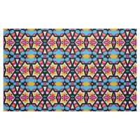 Cool Colorful Abstract Geometric Pattern Fabric