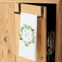 St. Patty's day Lucky monogramKitchen Towels