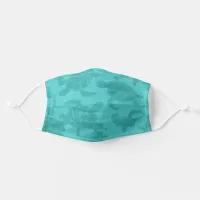 Blue Sea Turtle Print Adult Cloth Face Mask