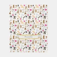 Personalized Chihuahua Dogs Pattern Fleece Blanket