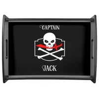 Personalized Jolly Roger (Cutlass) Serving Tray