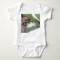 Sugar Glider Sleeping in Blanket Baby Bodysuit