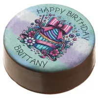 Birthday Cupcake Whimsical Personalized Chocolate Covered Oreo