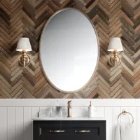 Warm Brown Herringbone Chevron Tile  Wallpaper