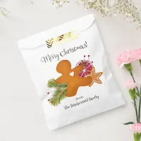 Gingerbread Man Star Cookie Scandi Merry Christmas Favor Bag