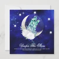 *~* CRYSTAL MOON STARS Website AR14 RSVP Wedding Invitation