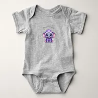 Cute Elephant Cartoon Baby Bodysuit