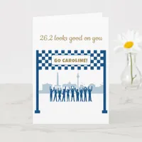 Personalized 26.2 Berlin Germany Marathon Congrats Card