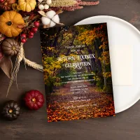 Fall Trees Autumn Equinox Celebration Invitation