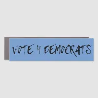 Vote 4 Democrats in Midterms Car Magnet