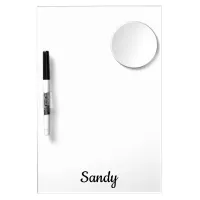 Minimalist Personalize Name Add Photo Artwork Dry Erase Board With Mirror