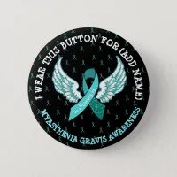 Memorial MG Warrior Awareness Ribbon Button