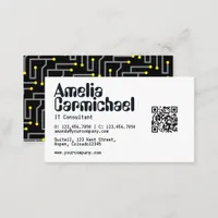 IT Information Technology Consultant Business Card