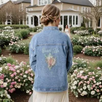 Conch Shell "Beach Life" Denim Jacket