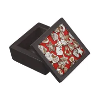 Christmas Gingerbread Cookies Jewelry Box