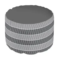 Grey Herringbone ID147 Pouf