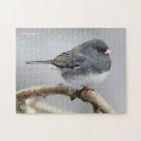 Slate-Colored Dark-Eyed Junco on the Pear Tree Jigsaw Puzzle
