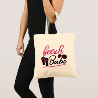 beach babe tote bag