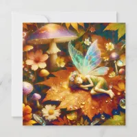 Cute Little Whimsical Fairy Sleeping Blank