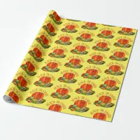 Peach on Earth Funny Christmas Wrapping Paper