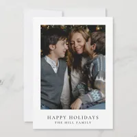 Minimalist Christmas Card | Simple Elegant Photo 