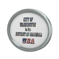 City of Washington in the District of Columbia USA Oval Belt Buckle