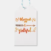 blessed and grateful thanksgiving gift tags