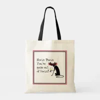 Hocus Pocus Out of Focus Halloween Wine Quote Tote Bag