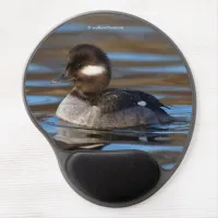 Cute Bufflehead Duck on Sunlit Waters Gel Mouse Pad