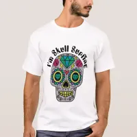 Decorated Abstract Skull T-Shirt