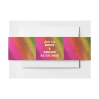 Autumn Multi-Shades of Color Invitation Bands Invitation Belly Band