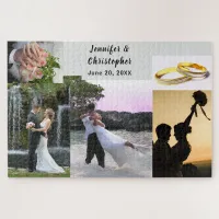 20 x 30 Personalized Bride & Groom Add Your Photos Jigsaw Puzzle