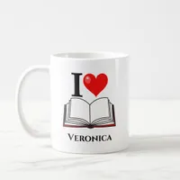 Librarian I Love Heart Books Book Nerd Coffee Mug