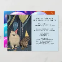 New Year’s Eve Party Dogs and Balloons Invitation