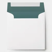 Green Coastal Insert Wedding Envelope