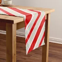 Christmas Candy Cane Stripes ID259 Short Table Runner