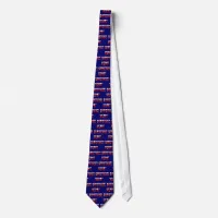 Merry Christmas Snowcap Fonts Neck Tie