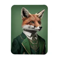 Red Fox in a Green St. Patrick's Day Suit Magnet