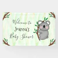 Personalized Koala Bear Baby Shower Banner