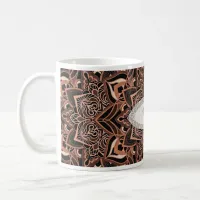 Copper Mandala Snowflake Mug