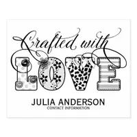 Crafted With Love ID193 Wood Stamp