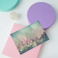Dreamy Seattle Skyline and Space Needle Postcard